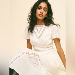 REFORMATION Domini Dress in White